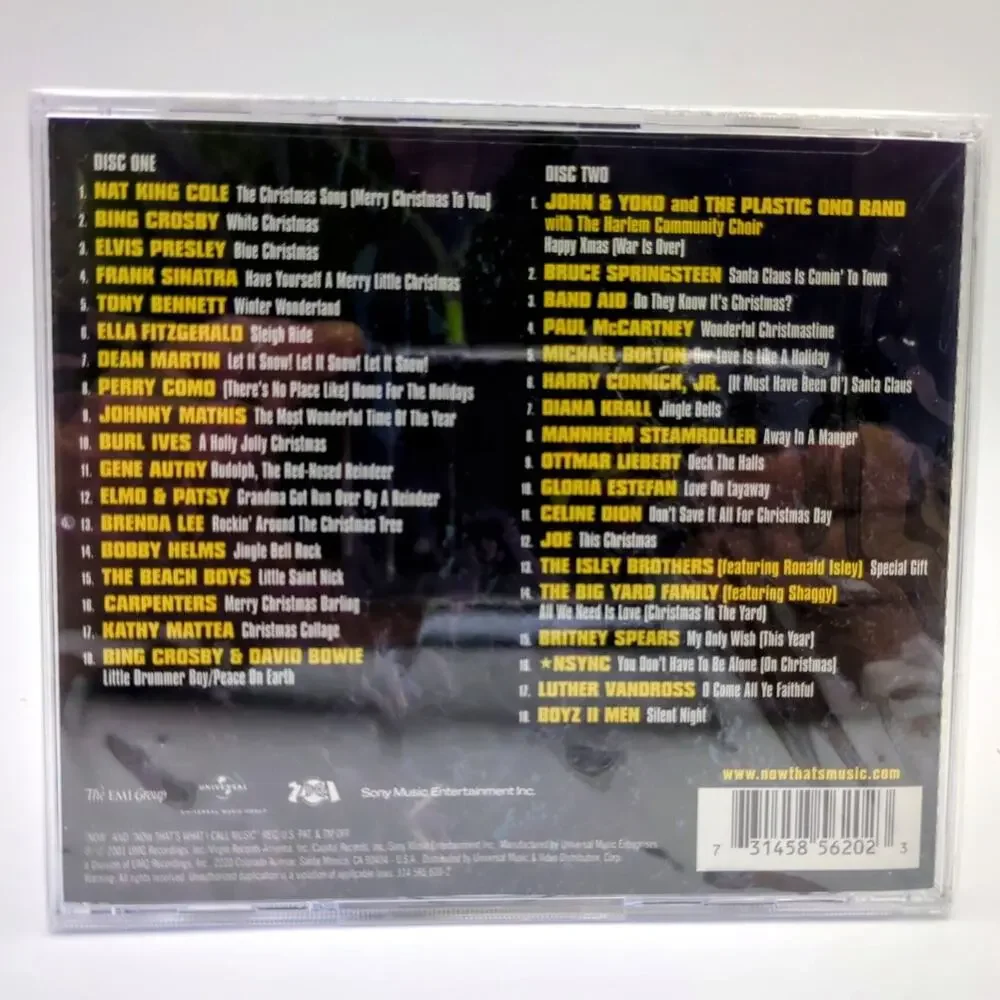NOW That's What I Call Christmas! 2CD 2001 Holiday Pop R&B Capitol Records New